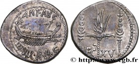 MARCUS ANTONIUS
Type : Denier 
Date : 32-31 AC. 
Mint name / Town : Patras 
Metal : silver 
Millesimal fineness : 750  ‰
Diameter : 17  mm
Orientation...