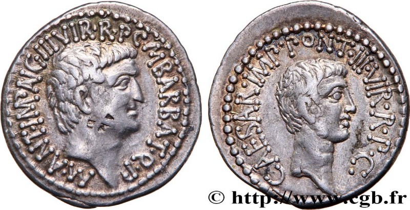 ANTONIUS and OCTAVIAN
Type : Denier 
Date : c. 41 AC. 
Mint name / Town : Éphèse...