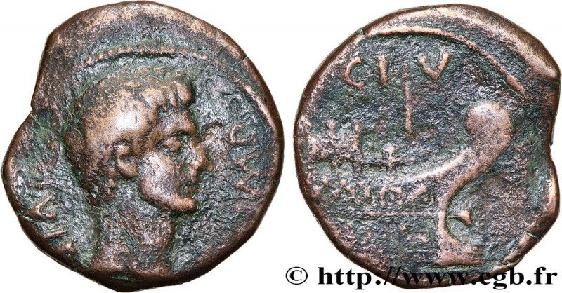 GALLIA - VIENNA - VIENNE - OCTAVIAN
Type : Dupondius à la galère 
Date : 30-25 A...