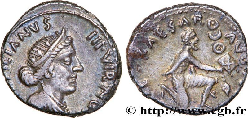 AUGUSTUS
Type : Denier 
Date : 19 AC. 
Mint name / Town : Rome 
Metal : silver 
...
