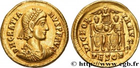 GRATIAN
Type : Solidus 
Date : c. 379 
Mint name / Town : Thessalonique 
Metal : gold 
Millesimal fineness : 1000  ‰
Diameter : 20,5  mm
Orientation d...