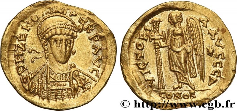 ZENO
Type : Solidus 
Date : c. 476-491 
Mint name / Town : Constantinople 
Metal...