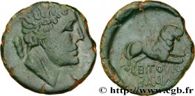 GALLIA - SOUTH WESTERN GAUL - LONGOSTALETES (Area of Narbonne)
Type : Bronze BITOYKOC BACIAEY 
Date : 121-45 AC. 
Metal : bronze 
Diameter : 25,5  mm
...