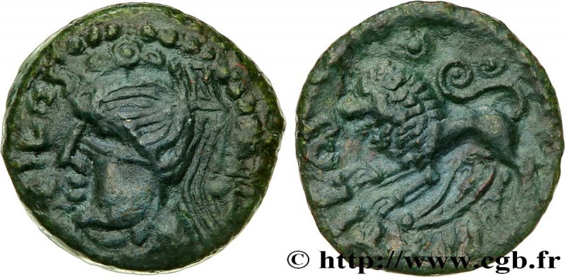 GALLIA - CARNUTES (Beauce area)
Type : Bronze PIXTILOS classe IX au lion 
Date :...