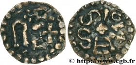 CHARLES I CALLED "CHARLEMAGNE" (768-814) OR CARLOMAN (768-771)
Type : Denier 
Date : n.d. 
Mint name / Town : Soissons 
Metal : silver 
Diameter : 17,...