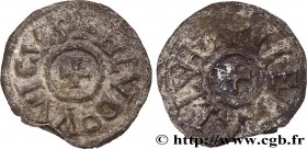 LOUIS THE PIOUS
Type : Obole 
Date : 819 
Mint name / Town : Melle 
Metal : silver 
Diameter : 14,5  mm
Orientation dies : 12  h.
Weight : 0,54  g.
Ra...