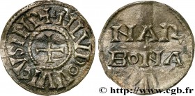 LOUIS THE PIOUS
Type : Denier 
Date : c. 819/822-830 
Mint name / Town : Narbonne 
Metal : silver 
Diameter : 21,5  mm
Orientation dies : 3  h.
Weight...