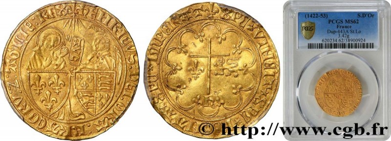 HENRY VI OF LANCASTER
Type : Salut d'or 
Date : 06/09/1423 
Date : n.d. 
Mint na...