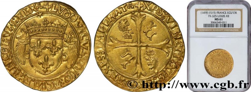 LOUIS XII, FATHER OF THE PEOPLE
Type : Écu d'or aux porcs-épics 
Date : 19/11/15...