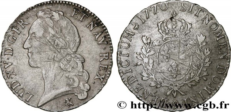 LOUIS XV THE BELOVED
Type : Écu dit "au bandeau" 
Date : 1770 
Mint name / Town ...