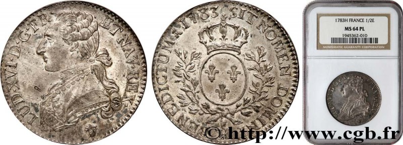 LOUIS XVI
Type : Demi-écu dit “aux branches d'olivier” 
Date : 1783 
Mint name /...