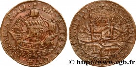 NETHERLANDS - HOLLAND
Type : Victoire de l’Amiral VAN DER DOES - BOMMEL ET THIEL 
Date : 1599 
Metal : copper 
Diameter : 28,5  mm
Orientation dies : ...
