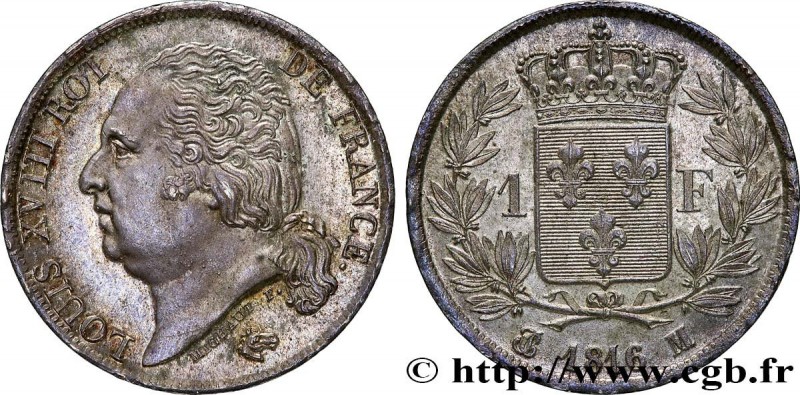 LOUIS XVIII
Type : 1 franc Louis XVIII 
Date : 1816 
Mint name / Town : Toulouse...