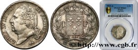 LOUIS XVIII
Type : 1 franc Louis XVIII 
Date : 1822 
Mint name / Town : Paris 
Quantity minted : 628168 
Metal : silver 
Millesimal fineness : 900  ‰
...