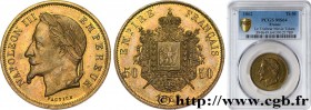 SECOND EMPIRE
Type : 50 francs Napoléon III, tête laurée, FACTICE pour le Film “Le Tricheur” 
Date : 1862 
Quantity minted : --- 
Metal : brass 
Diame...