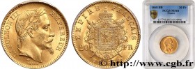 SECOND EMPIRE
Type : 20 francs or Napoléon III, tête laurée 
Date : 1865 
Mint name / Town : Strasbourg 
Quantity minted : 3204612 
Metal : gold 
Mill...