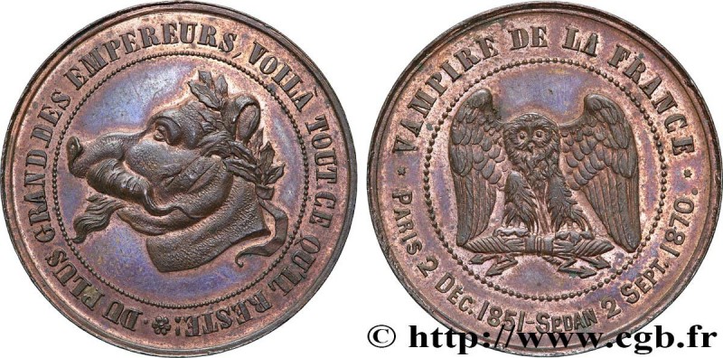 SATIRICAL COINS - 1870 WAR AND BATTLE OF SEDAN
Type : Monnaie satirique, module ...