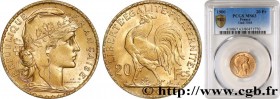 III REPUBLIC
Type : 20 francs or Coq, Dieu protège la France 
Date : 1900 
Mint name / Town : Paris 
Quantity minted : 615425 
Metal : gold 
Millesima...