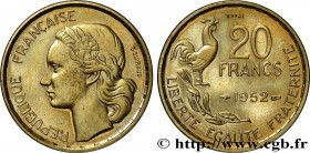 IV REPUBLIC
Type : Essai-piéfort au double de 20 francs G. Guiraud, 4 faucilles 
Date : 1952 
Mint name / Town : Paris 
Quantity minted : 104 
Metal :...
