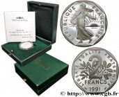 V REPUBLIC
Type : Piéfort argent de 2 francs Semeuse 
Date : 1991 
Mint name / Town : Pessac 
Quantity minted : 50 
Metal : silver 
Millesimal finenes...