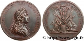LOUIS XIV "THE SUN KING"
Type : Médaille, Victoire de Steenkerque 
Date : 1692 
Metal : copper 
Diameter : 71,5  mm
Engraver : Mauger Jean 
Weight : 1...