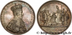 CHARLES X
Type : Médaille du Sacre 
Date : 1825 
Mint name / Town : Monnaie de Paris 
Metal : silver 
Diameter : 76,5  mm
Weight : 218  g.
Edge : liss...