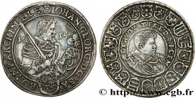 GERMANY - SAXONY - JOHN-GEORGE I
Type : Thaler 
Date : 1614 
Mint name / Town : Dresde 
Quantity minted : - 
Metal : silver 
Diameter : 43  mm
Orienta...