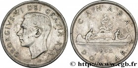 CANADA - GEORGE VI
Type : 1 Dollar Georges VI 
Date : 1948 
Quantity minted : 18780 
Metal : silver 
Millesimal fineness : 800  ‰
Diameter : 36  mm
Or...