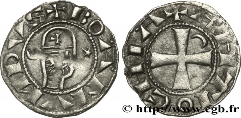 CRUSADES - PRINCIPALITY OF ANTIOCHUS - BOHEMOND III
Type : Denier 
Date : c. 114...