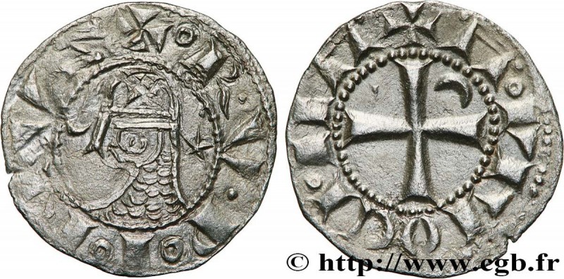 HOLY GROUND - PRINCIPALITY OF ANTIOCH - RAYMOND ROUPEN
Type : Denier 
Date : c. ...