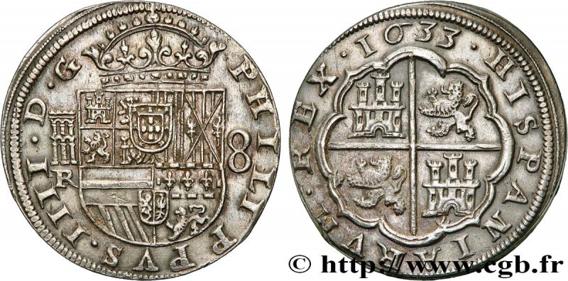 SPAIN - KINGDOM OF SPAIN - PHILIP IV
Type : 8 Reales 
Date : 1633 
Mint name / T...