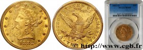 UNITED STATES OF AMERICA
Type : 10 Dollars "Liberty" 
Date : 1882 
Mint name / Town : La Nouvelle Orléans 
Quantity minted : 10820 
Metal : gold 
Mill...