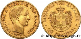 GREECE - KINGDOM OF GREECE - GEORGE I
Type : 20 Drachmes 
Date : 1876 
Mint name / Town : Paris 
Quantity minted : 37000 
Metal : gold 
Millesimal fin...