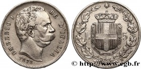 ITALY - KINGDOM OF ITALY - UMBERTO I
Type : 5 Lire 
Date : 1878 
Mint name / Town : Rome 
Quantity minted : 100000 
Metal : silver 
Millesimal finenes...