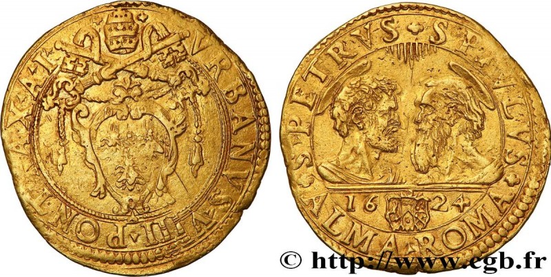 ITALY - PAPAL STATES - URBAN VIII (Maffeo Barberini)
Type : Doppia ou 2 Scudi d’...