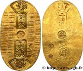 JAPAN
Type : Manen Koban ou Koban mini 
Date : 1860-1867 
Metal : gold 
Millesimal fineness : 568  ‰
Diameter : 35  mm
Orientation dies : 6  h.
Weight...