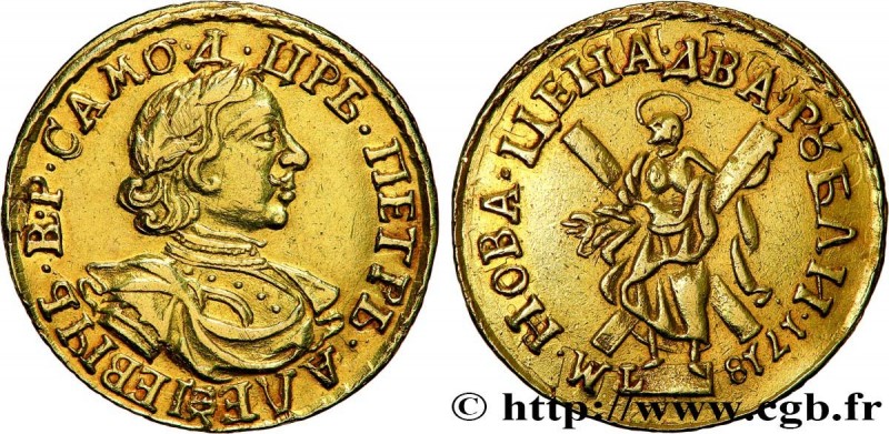 RUSSIA - PETER THE GREAT I
Type : 2 Roubles or 
Date : 1718 
Mint name / Town : ...