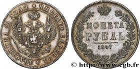 RUSSIA - NICHOLAS I
Type : 1 Rouble 
Date : 1847 
Mint name / Town : Varsovie 
Quantity minted : 947036 
Metal : silver 
Millesimal fineness : 868  ‰
...