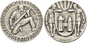 SCHWEIZ - Schützentaler, Schützenmedaillen & Schützenvaria
Aargau
Silbermedaille 1927. Brugg. 400 Jahre Standschützengesellschaft 1527-1927. 4.26 g....