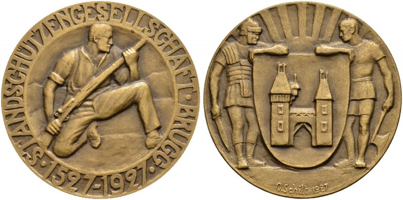 SCHWEIZ - Schützentaler, Schützenmedaillen & Schützenvaria
Aargau
Bronzemedail...