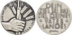 SCHWEIZ - Schützentaler, Schützenmedaillen & Schützenvaria
Aargau
Versilberte Bronzemedaille 1952. Suhr. Kantonalschützenfest. 21.85 g. Richter (Sch...