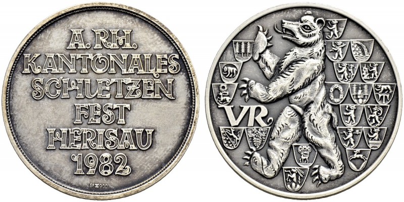 SCHWEIZ - Schützentaler, Schützenmedaillen & Schützenvaria
Appenzell Ausserrhod...