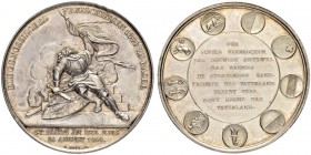 SCHWEIZ - Schützentaler, Schützenmedaillen & Schützenvaria
Basel
Silbermedaille 1844. Basel. Eidgenössisches Freischiessen. 27.46 g. Richter (Schütz...