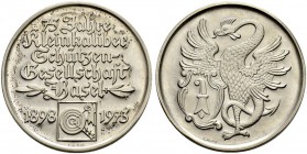 SCHWEIZ - Schützentaler, Schützenmedaillen & Schützenvaria
Basel
Silbermedaille 1973. 75 Jahre Kleinkaliberschützengesellschaft Basel 1898-1973. 15....