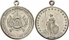 SCHWEIZ - Schützentaler, Schützenmedaillen & Schützenvaria
Bern
Weissmetallmedaille 1891. Burgdorf. Kantonal-Schützenfest. 16.21 g. Richter (Schütze...