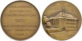 SCHWEIZ - Schützentaler, Schützenmedaillen & Schützenvaria
Bern
Bronzemedaille 1939. Bern. Einweihung des Schweizerischen Schützenmuseums. 19.04 g. ...