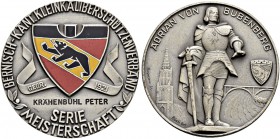 SCHWEIZ - Schützentaler, Schützenmedaillen & Schützenvaria
Bern
Versilberte Bronzemedaille o. J. (um 1960). Bernisch kantonaler Kleinkaliberschützen...