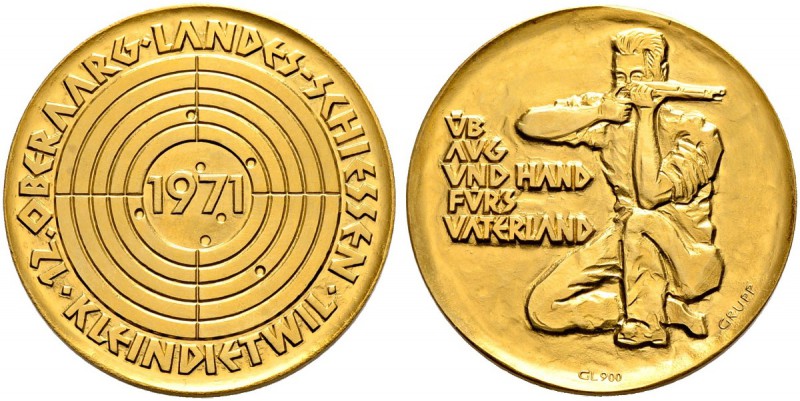 SCHWEIZ - Schützentaler, Schützenmedaillen & Schützenvaria
Bern
Goldmedaille 1...