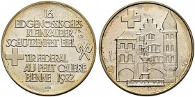 SCHWEIZ - Schützentaler, Schützenmedaillen & Schützenvaria
Bern
Silbermedaille 1972. Biel. Eidgenössisches Kleinkaliber-Schützenfest. 15.06 g. Polie...