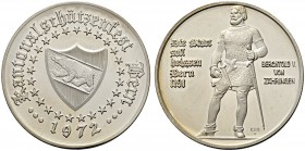 SCHWEIZ - Schützentaler, Schützenmedaillen & Schützenvaria
Bern
Silbermedaille 1972. Bern. Kantonalschützenfest. 15.04 g. Polierte Platte. FDC. / Ch...